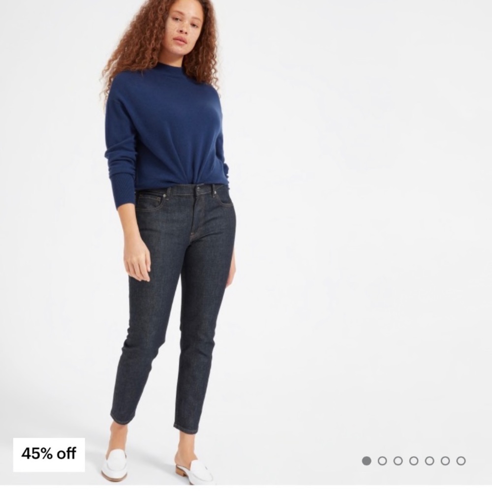 Everlane mid rise denim ankle length jeans